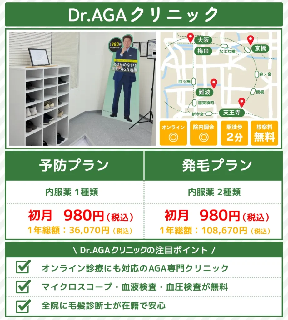 AGA治療_大阪_DrAGAクリニック