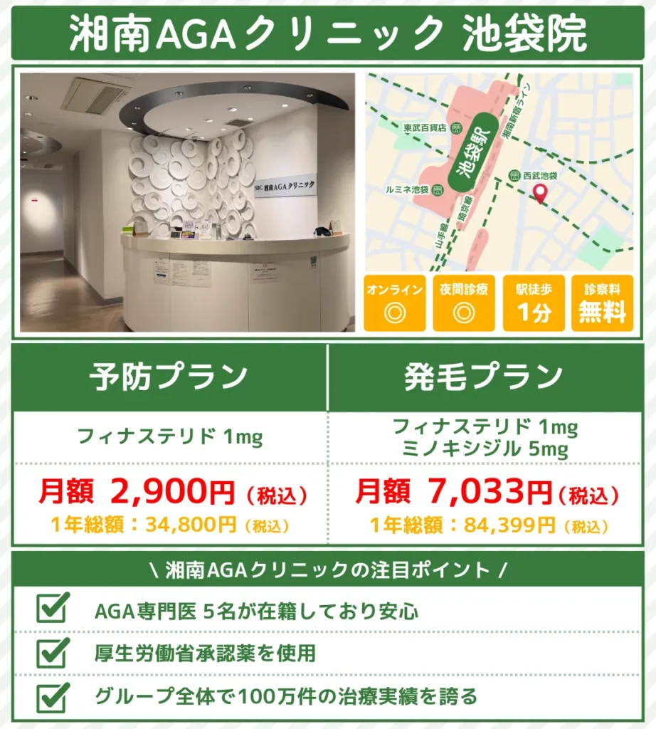 AGA治療_池袋_湘南AGAクリニック